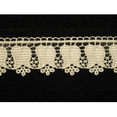 Мереживо тюльпан молочного кольору