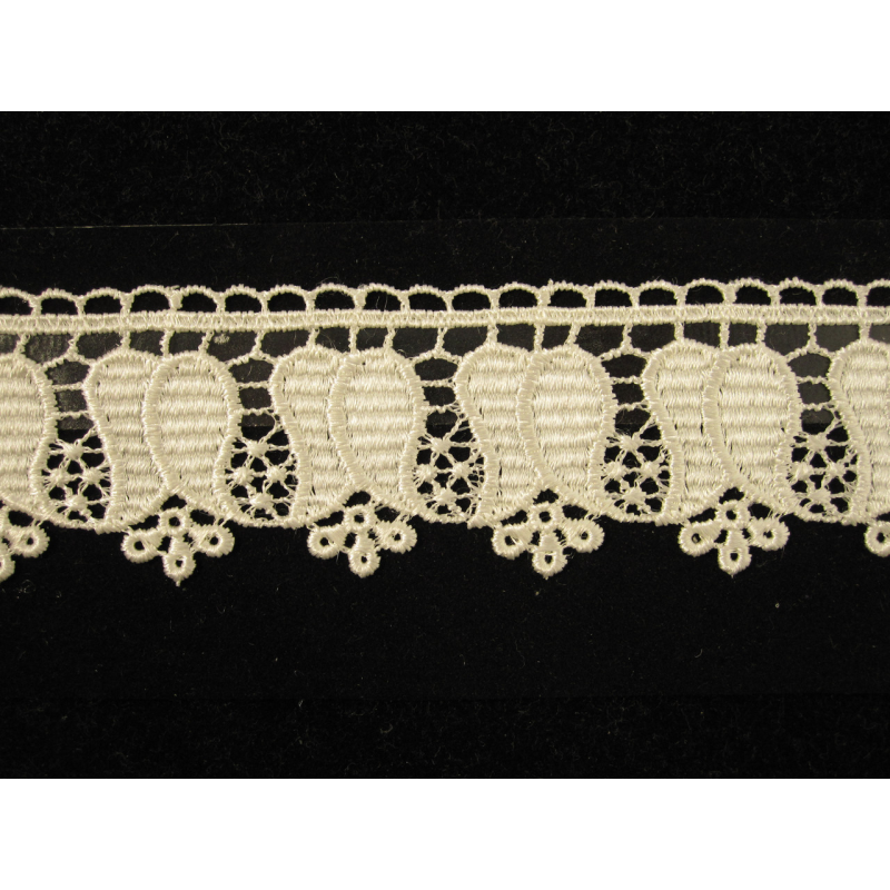 Мереживо тюльпан молочного кольору