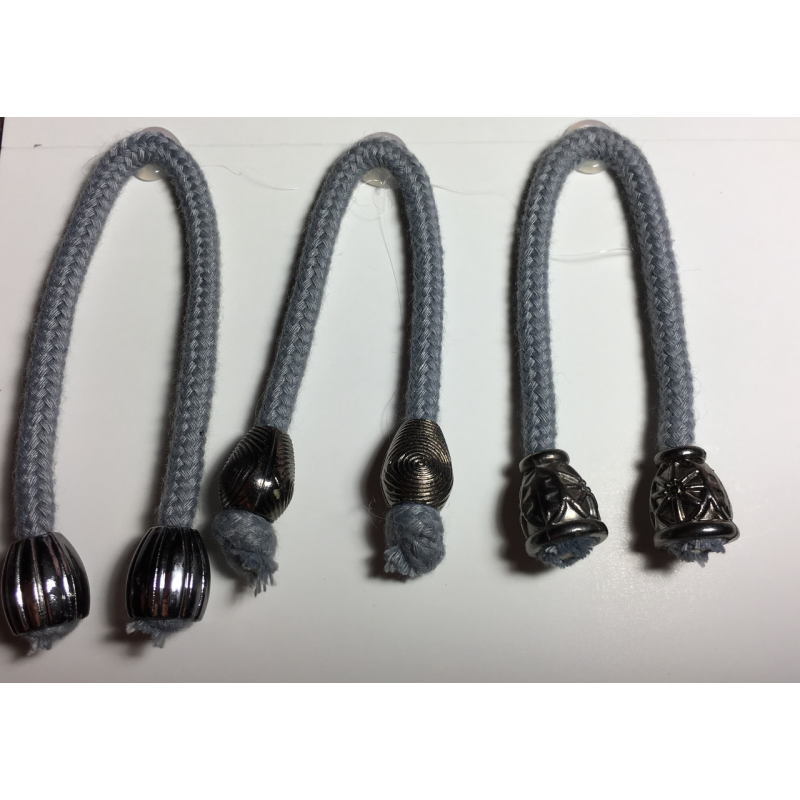 Концевики для шнурків (наконечники) блек нікель