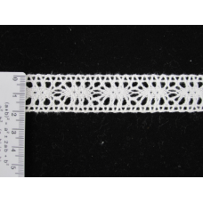 Мереживо бавовна білого кольору 2 см 80