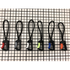 Візулька на блискавку двоколірна