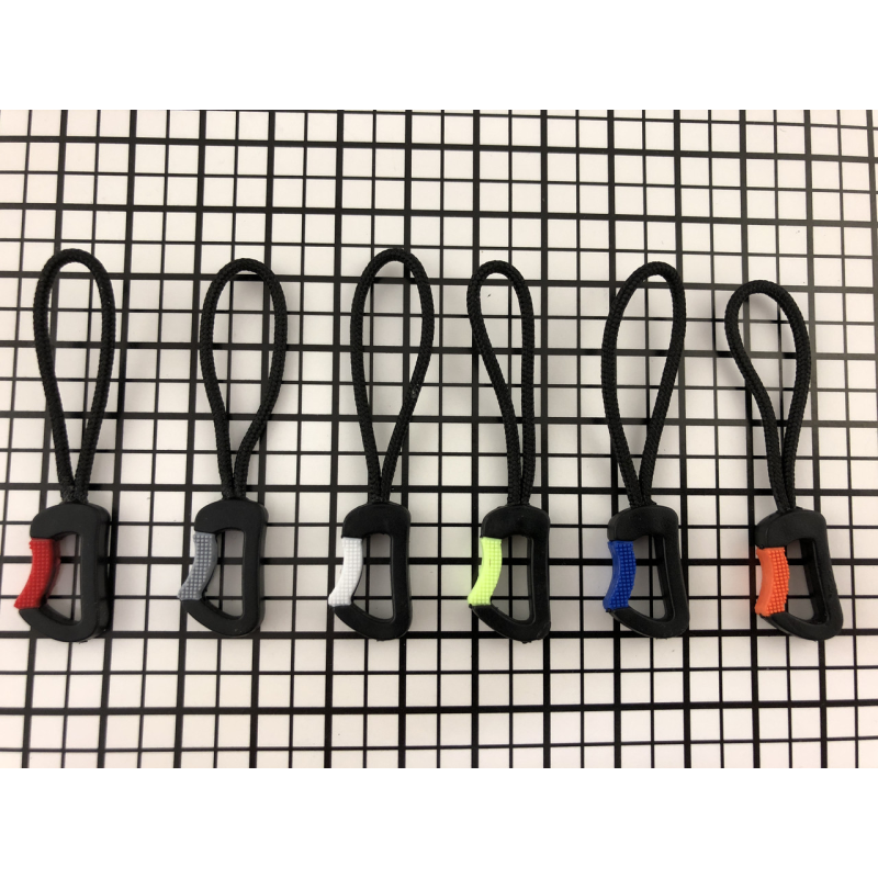 Візулька на блискавку двоколірна