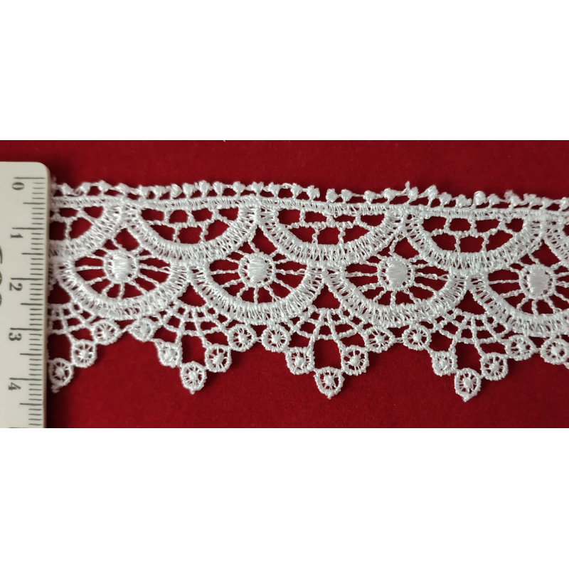 Мереживо синтетичне білого кольору Мереживо синтетичне білого кольору