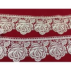 Мереживо троянда 5299 молочного кольору