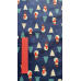 Плащівка дитяча сніговики на темно-синьому
