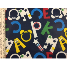 Плащівка літери на темно-синьому