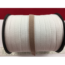 Тасьма бавовна 10 мм бежевого кольору