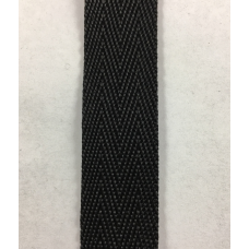 Тасьма чорного кольору 2 см окантовна
