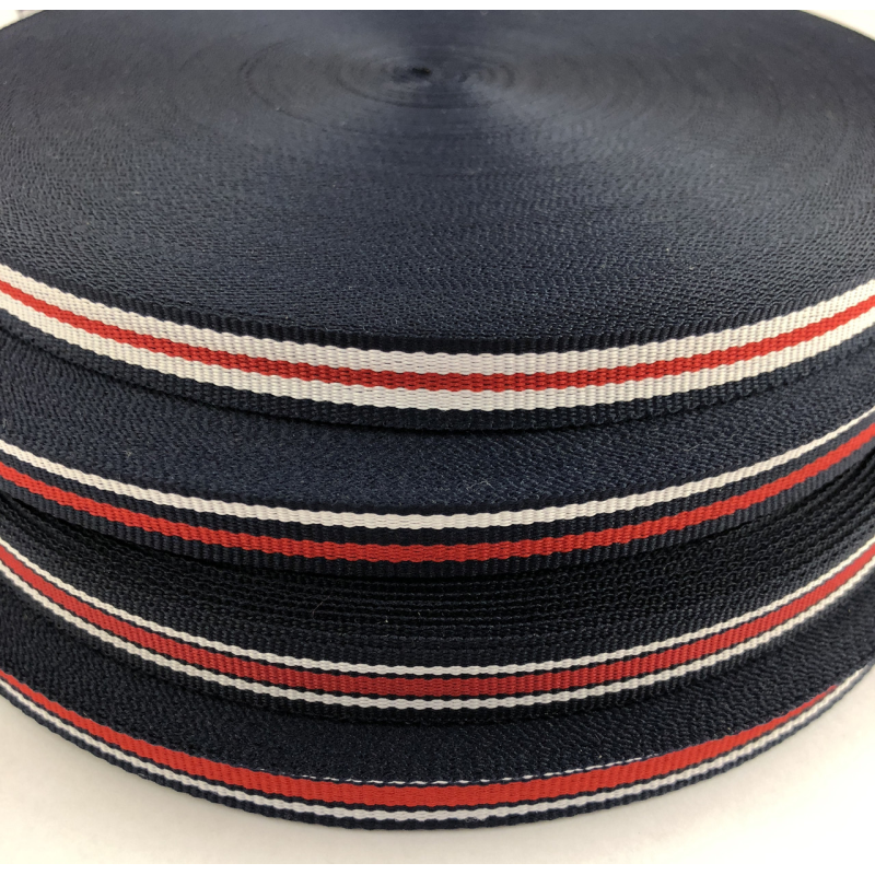 Тасьма репсова 10 мм темно-синього кольору