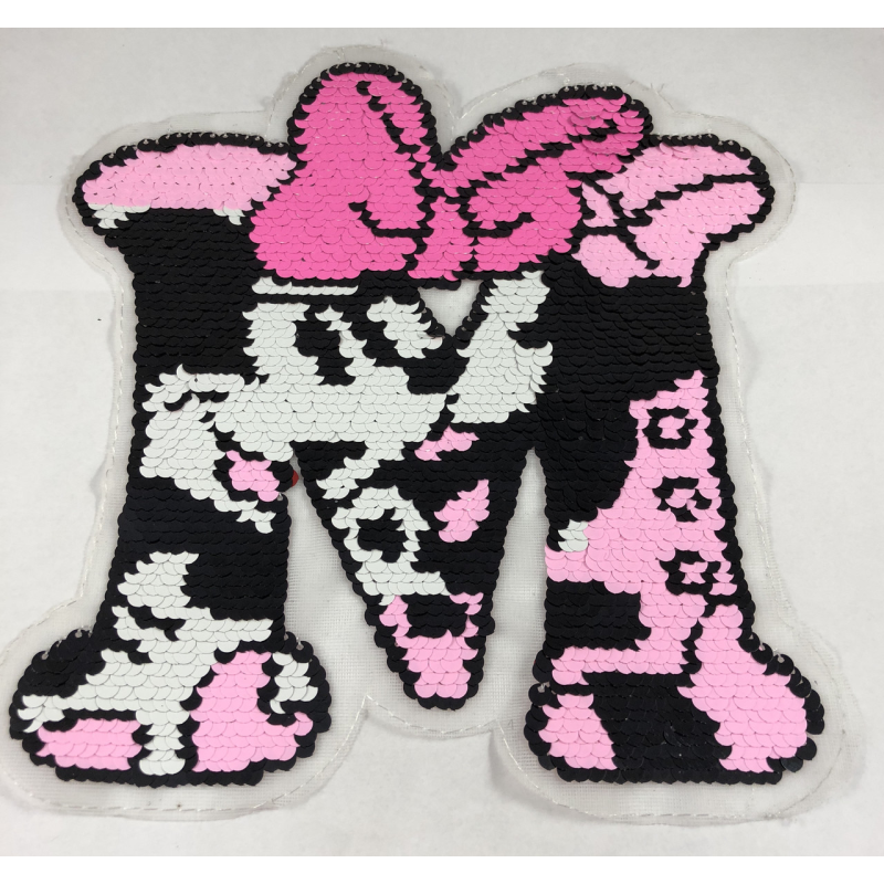 Паєтка буква М з Міккі