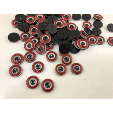 Ґудзики темно-червоні