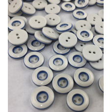 Ґудзики біло-блакитна