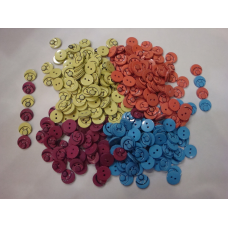 Ґудзики кольорові смайлики Блакитний