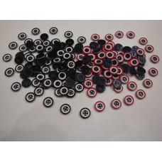 Ґудзики сорочкові Червоний