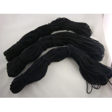 Гумка капелюшна чорна 2.5 мм