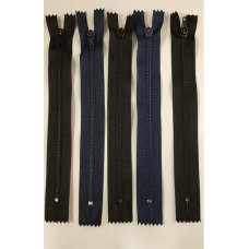 Блискавка мінітрактор 18 см темно-синього кольору