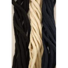 Шнур бавовняний круглий 10 мм із наповнювачем кремовий