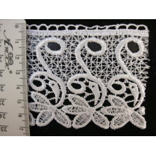 Мереживо 5381 чорного кольору Чорний