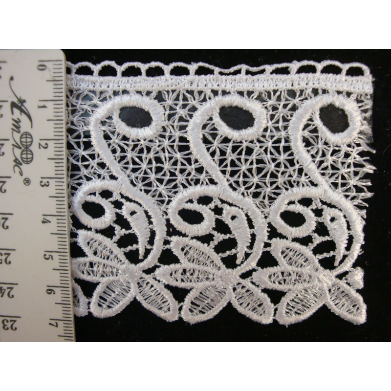 Мереживо 5381 чорного кольору Чорний