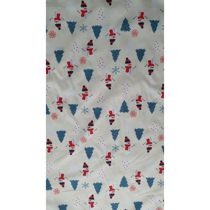 Плащівка дитяча сніговички на білому