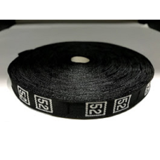 Розмірна стрічка чорна вишита (52)