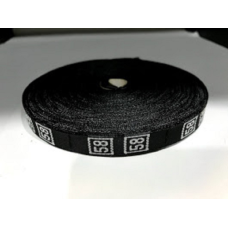 Розмірна стрічка чорна вишита (58)