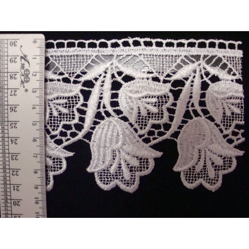 Мереживо лілія кремового кольору