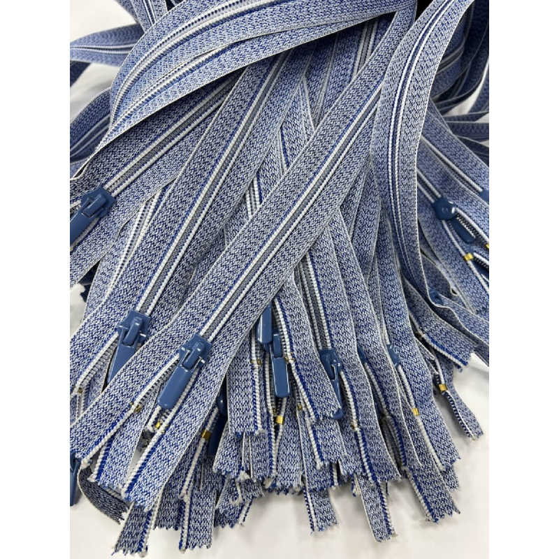 Змійка капронова Тип 7 спіральна 80 см синій меланж