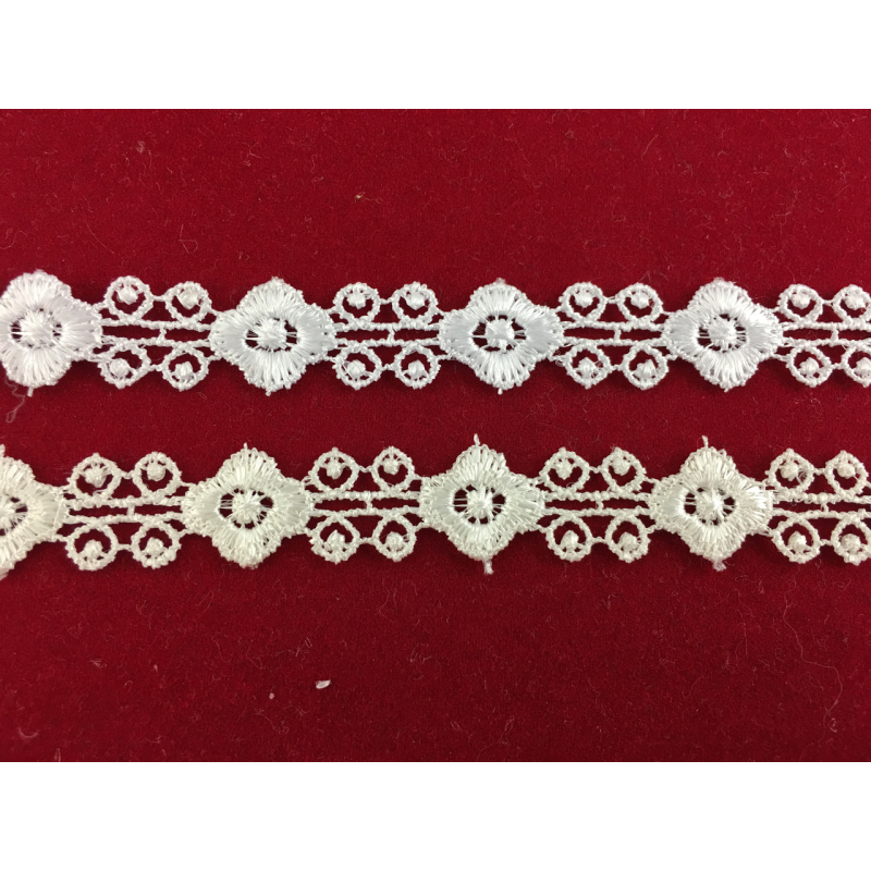 Мереживо 1,5 см кремове та чорне Мереживо 1,5 см кремове та чорне