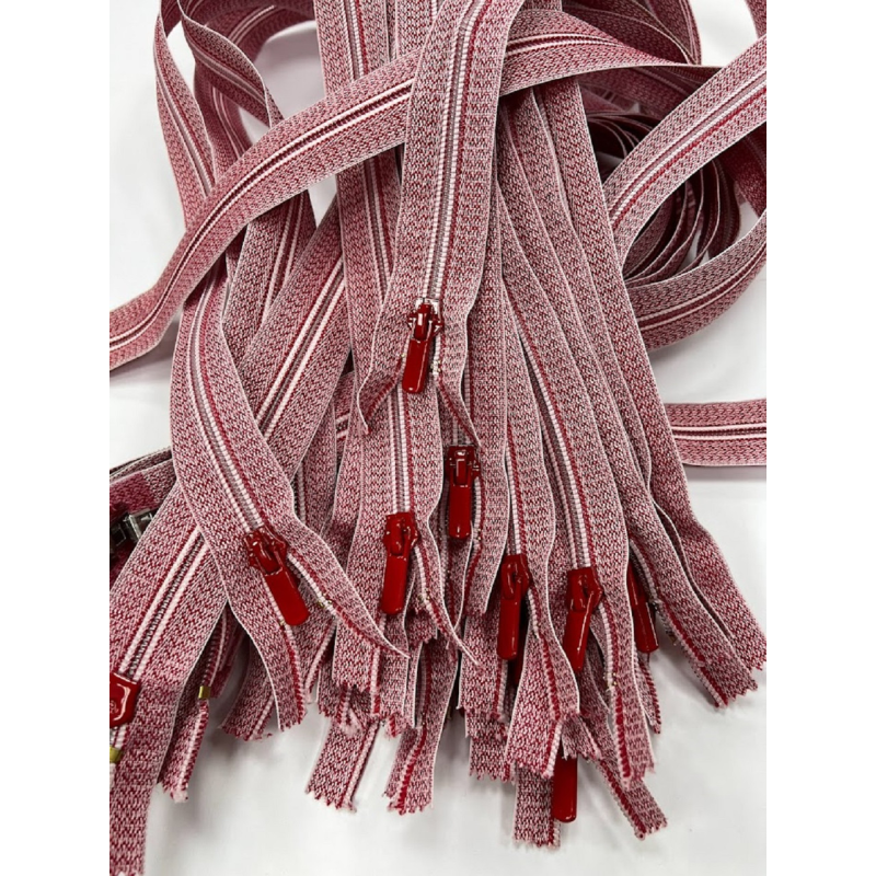 Змійка капронова Тип 7 спіральна 80 см червоний меланж