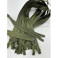 Змійка капронова Тип 7 спіральна 80 см хакі бігунок лампочка