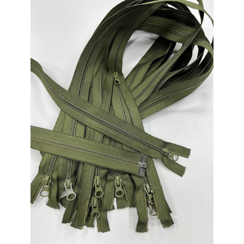 Змійка капронова Тип 7 спіральна 80 см хакі бігунок лампочка