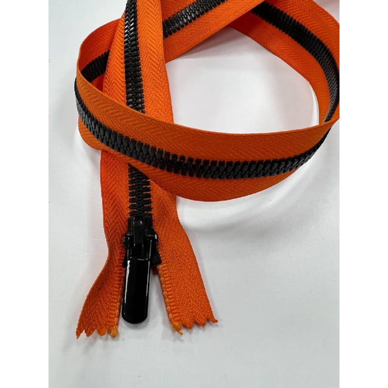 Змійка Тип 7 тракторна 80 см жовтогаряча з чорною ланкою