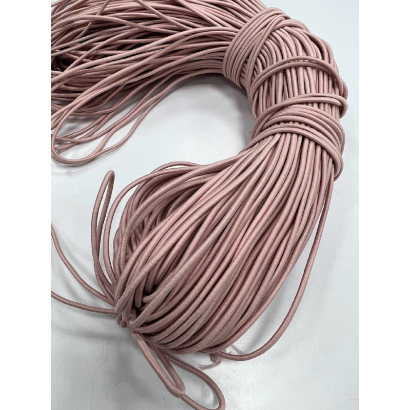 Гумка капелюшна 2.5 мм (пудра) 100 м