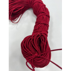 Гумка капелюшна 2.5 мм (червона) 100 м