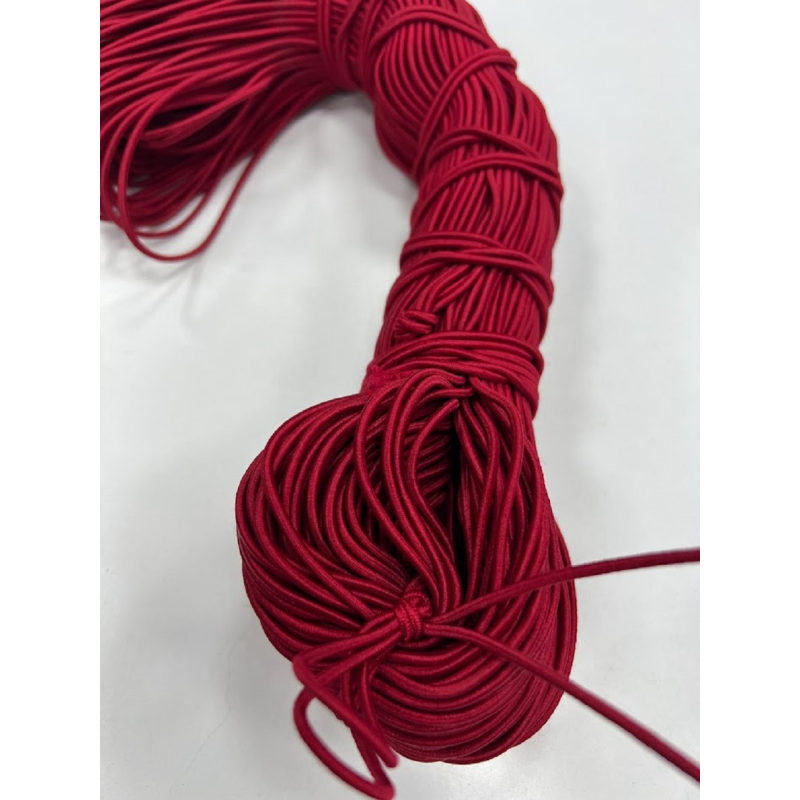 Гумка капелюшна 2.5 мм (червона) 100 м Гумка капелюшна 2.5 мм (червона) 100 м