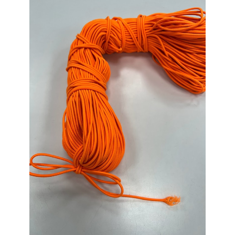 Гумка капелюшна 2.5 мм (жовтогаряча яскрава) 100 м Гумка капелюшна 2.5 мм (жовтогаряча яскрава) 100 м