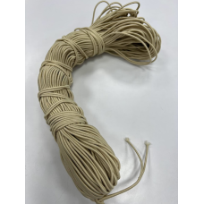 Гумка капелюшна 2.5 мм (світло бежева) 100 м