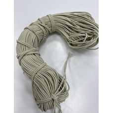 Гумка капелюшна 2.5 мм (світло бежева) 100 м