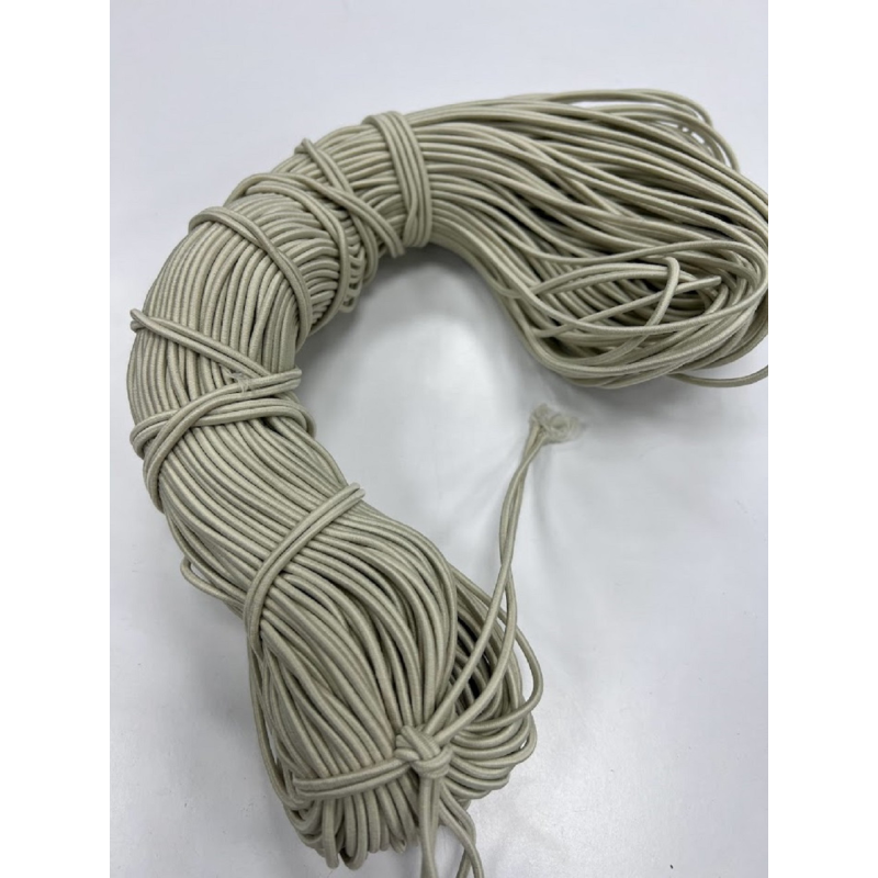 Гумка капелюшна 2.5 мм (світло бежева) 100 м Гумка капелюшна 2.5 мм (світло бежева) 100 м