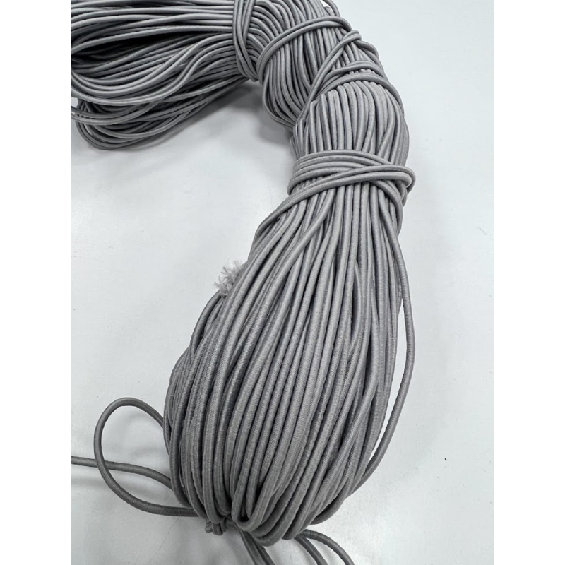 Гумка капелюшна 2.5 мм (сіра) 100 м