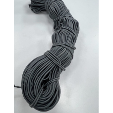 Гумка капелюшна 2.5 мм ( темно-сіра) 100 м