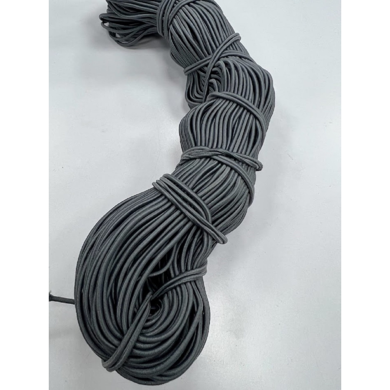 Гумка капелюшна 2.5 мм ( темно-сіра) 100 м