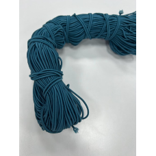 Гумка капелюшна 2.5 мм ( темна бірюза) 100 м