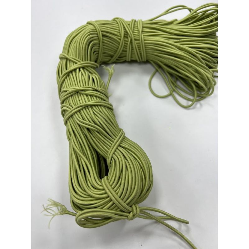 Гумка капелюшна 2.5 мм (фісташка) 100 м Гумка капелюшна 2.5 мм (фісташка) 100 м