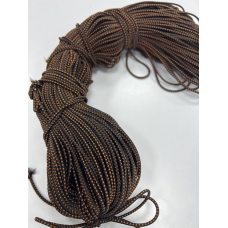 Гумка капелюшна 2.5 мм (коричнева з рудим) 100 м