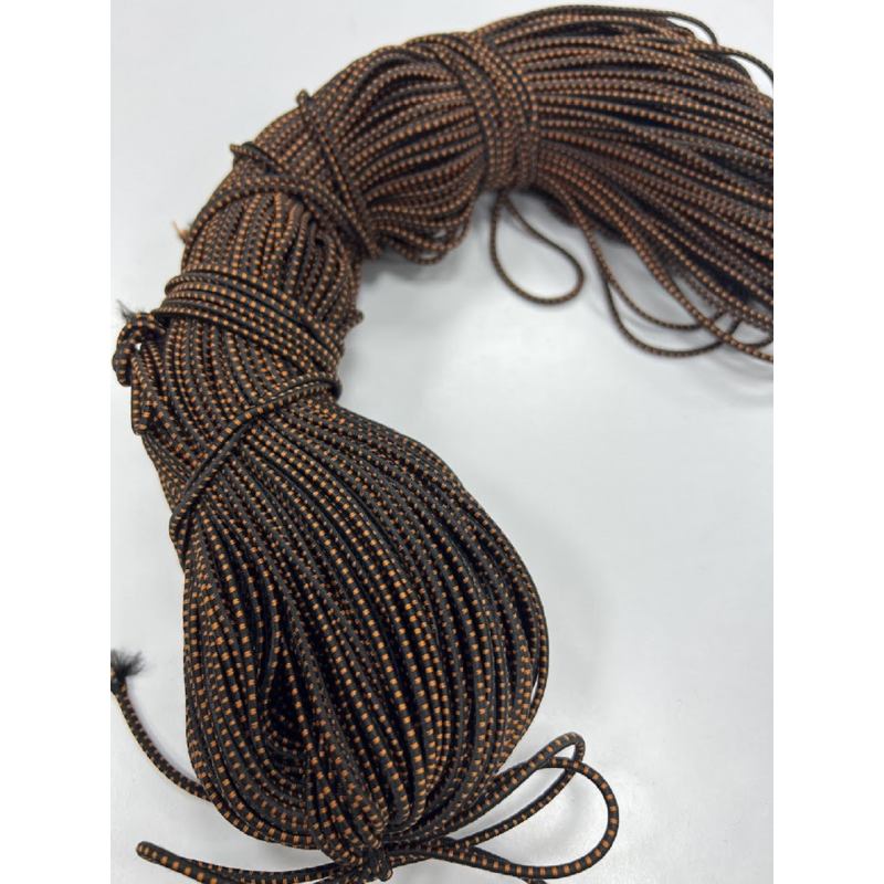 Гумка капелюшна 2.5 мм (коричнева з рудим) 100 м Гумка капелюшна 2.5 мм (коричнева з рудим) 100 м