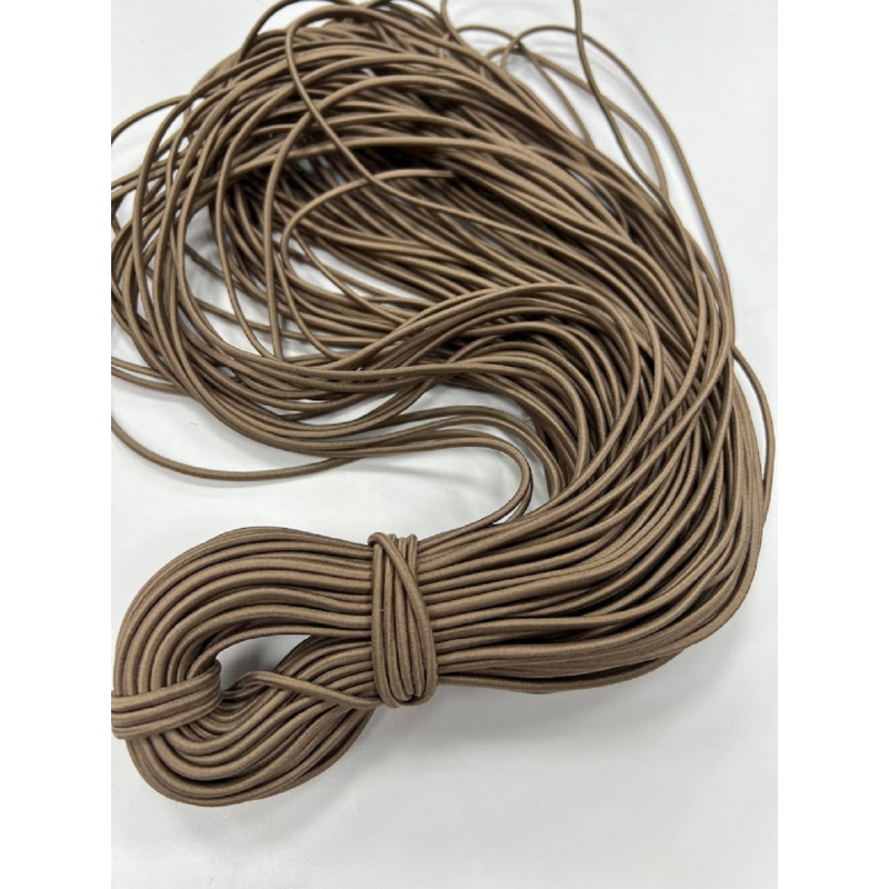 Гумка капелюшна 2.5 мм ( темні беж) 50 м