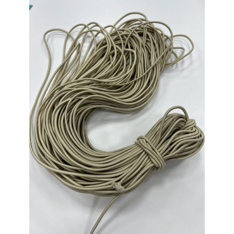 Гумка капелюшна 2.5 мм (бежева) 50 м Гумка капелюшна 2.5 мм (бежева) 50 м