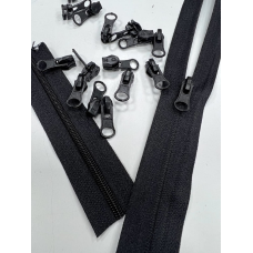 Бігунок зворотний до спіральної змійки 3 мм чорний фарбований